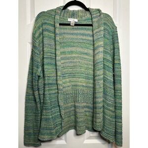 Cj Banks Green Knit Cardigan Size 1X‎